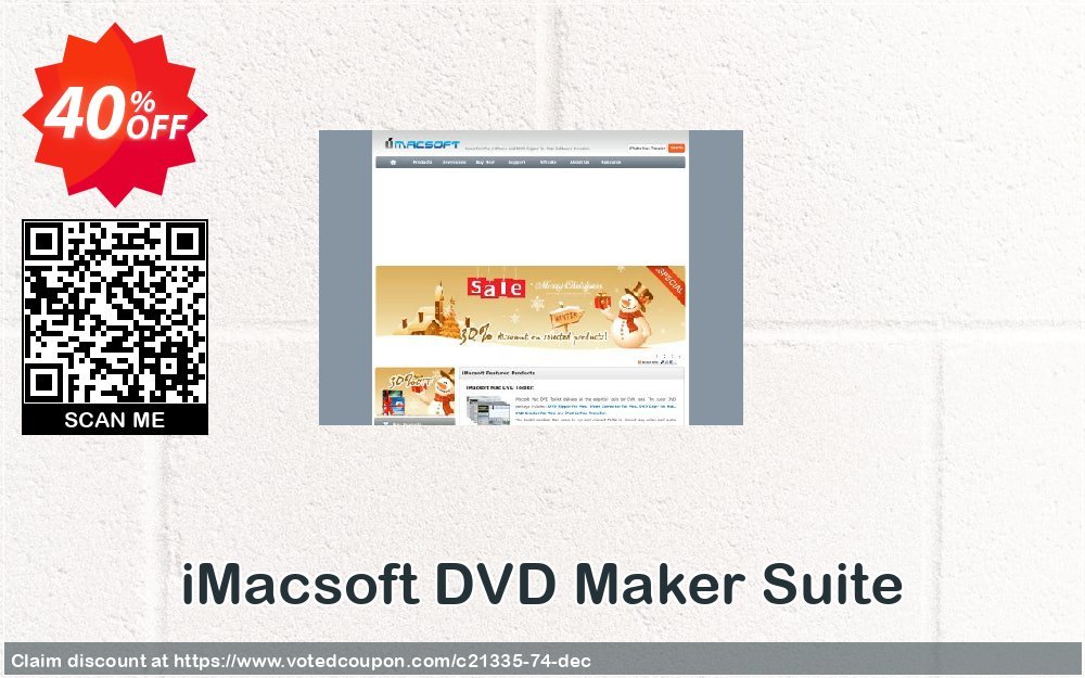 iMACsoft DVD Maker Suite Coupon Code Apr 2024, 40% OFF - VotedCoupon