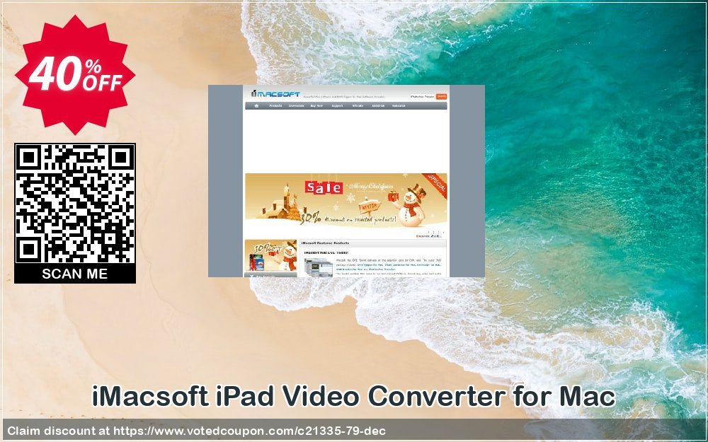 iMACsoft iPad Video Converter for MAC Coupon, discount iMacsoft Software Studio (21335). Promotion: 