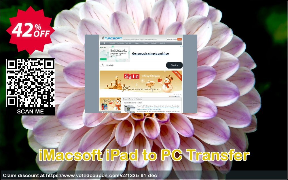 iMACsoft iPad to PC Transfer Coupon, discount iMacsoft Software Studio (21335). Promotion: 