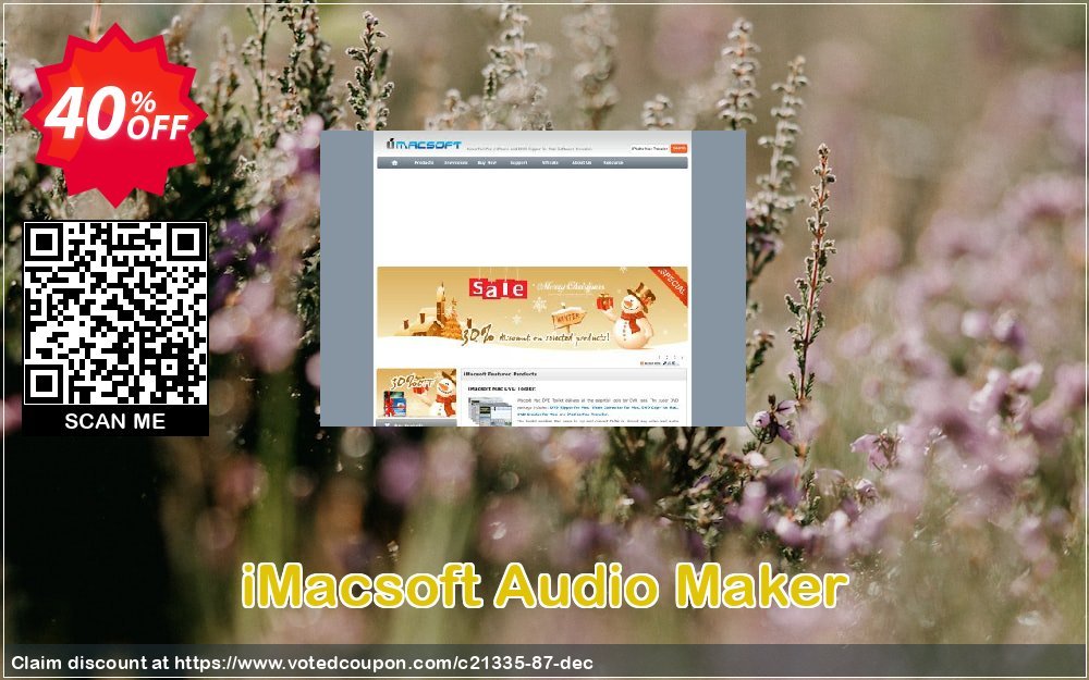 iMACsoft Audio Maker Coupon, discount iMacsoft Software Studio (21335). Promotion: 