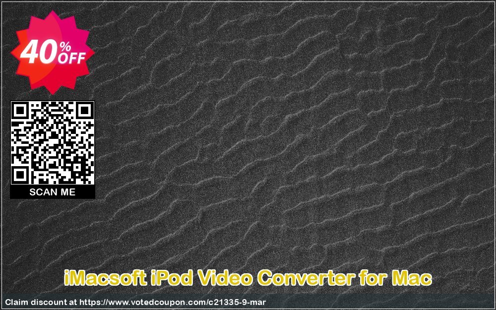 iMACsoft iPod Video Converter for MAC Coupon Code Apr 2024, 40% OFF - VotedCoupon