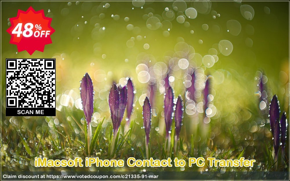 iMACsoft iPhone Contact to PC Transfer Coupon, discount iMacsoft Software Studio (21335). Promotion: 