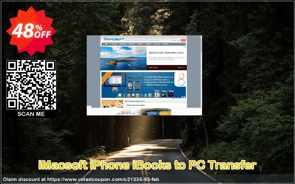 iMACsoft iPhone iBooks to PC Transfer Coupon, discount iMacsoft Software Studio (21335). Promotion: 