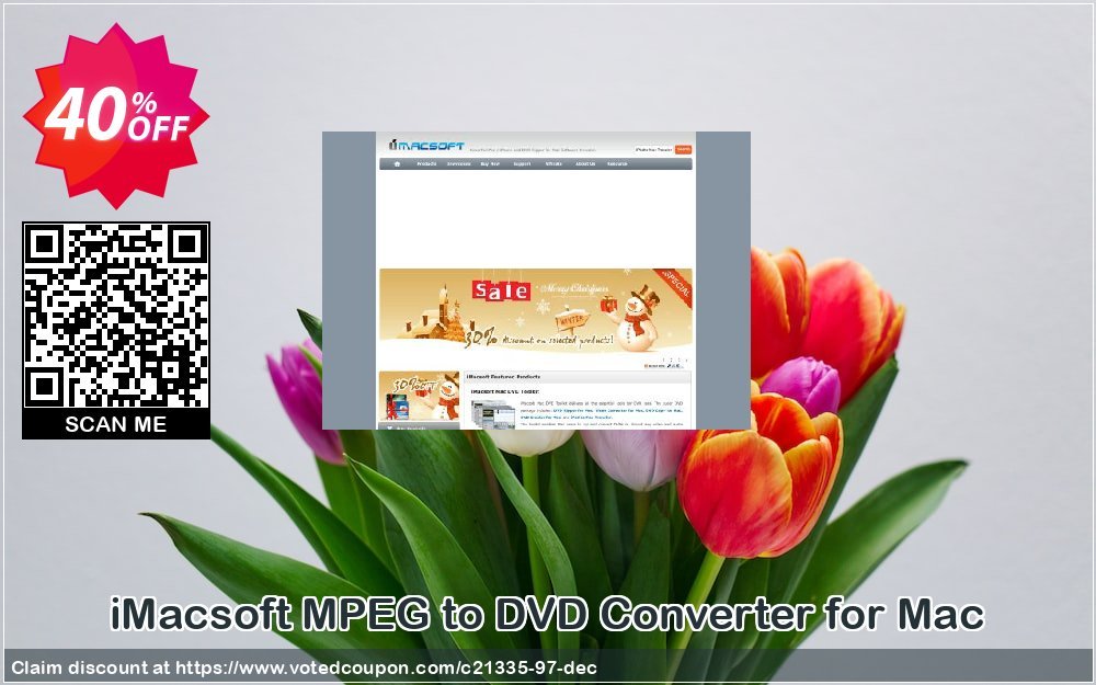 iMACsoft MPEG to DVD Converter for MAC Coupon, discount iMacsoft Software Studio (21335). Promotion: 
