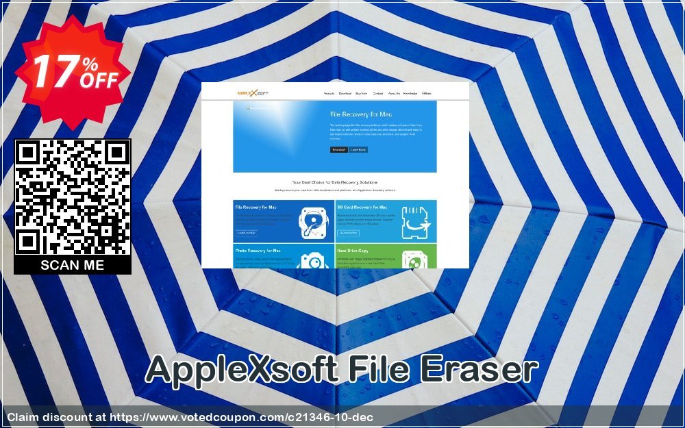 AppleXsoft File Eraser Coupon, discount ALL PRODUCT  15%OFF. Promotion: ALL PRODUCT 15%OFF