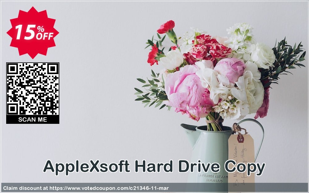 AppleXsoft Hard Drive Copy Coupon, discount ALL PRODUCT  15%OFF. Promotion: ALL PRODUCT 15%OFF