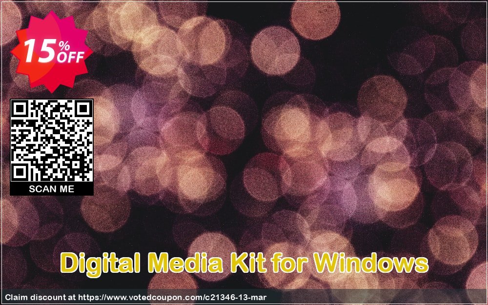 Digital Media Kit for WINDOWS Coupon, discount ALL PRODUCT  15%OFF. Promotion: ALL PRODUCT 15%OFF