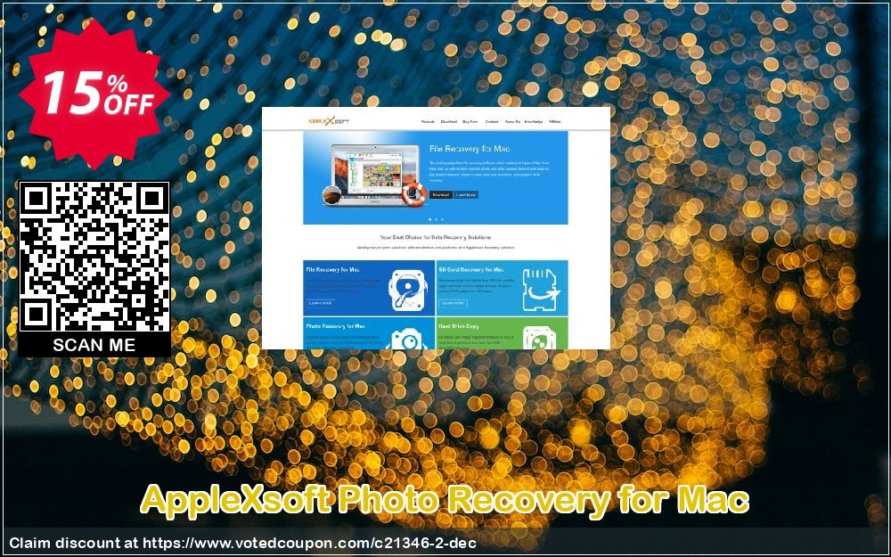 AppleXsoft Photo Recovery for MAC Coupon, discount ALL PRODUCT  15%OFF. Promotion: ALL PRODUCT 15%OFF