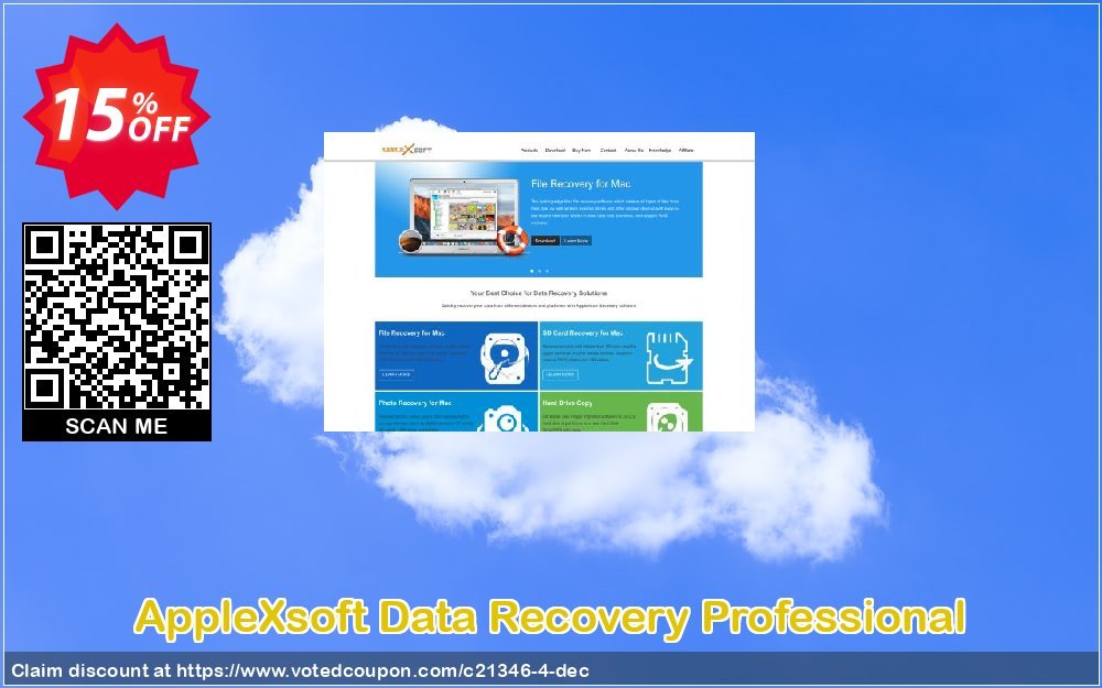 AppleXsoft Data Recovery Professional Coupon, discount ALL PRODUCT  15%OFF. Promotion: ALL PRODUCT 15%OFF