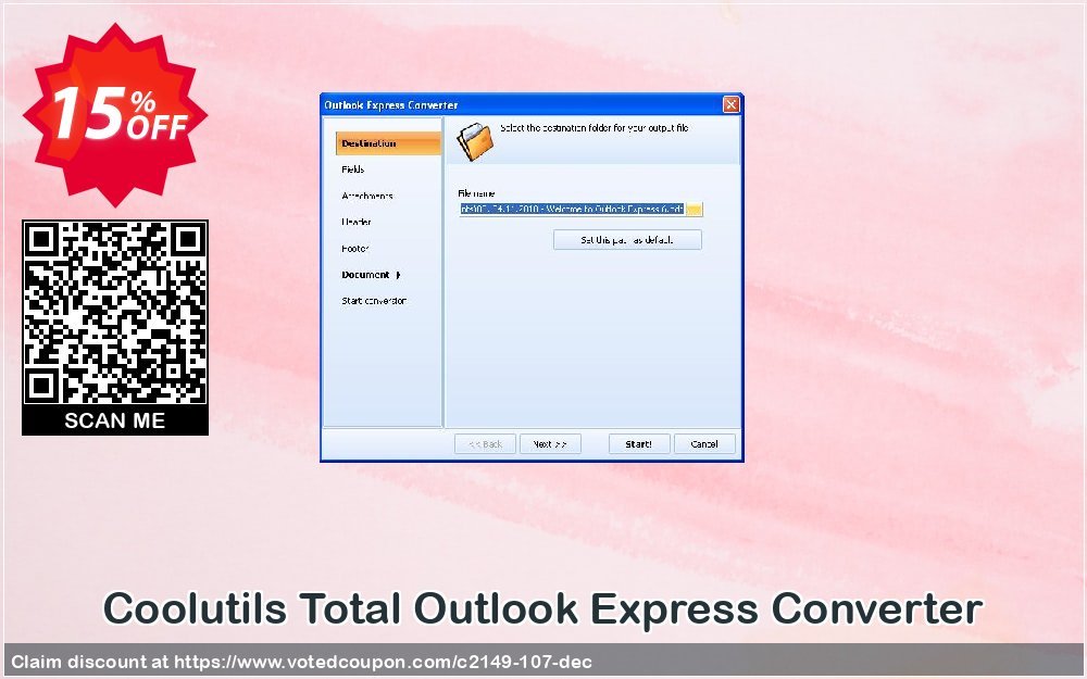 Get 15% OFF Coolutils Total Outlook Express Converter Coupon