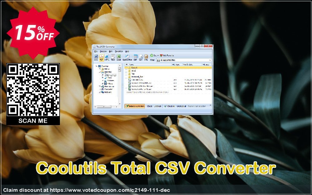 Coolutils Total CSV Converter Coupon, discount 15% OFF Coolutils Total CSV Converter, verified. Promotion: Dreaded discounts code of Coolutils Total CSV Converter, tested & approved