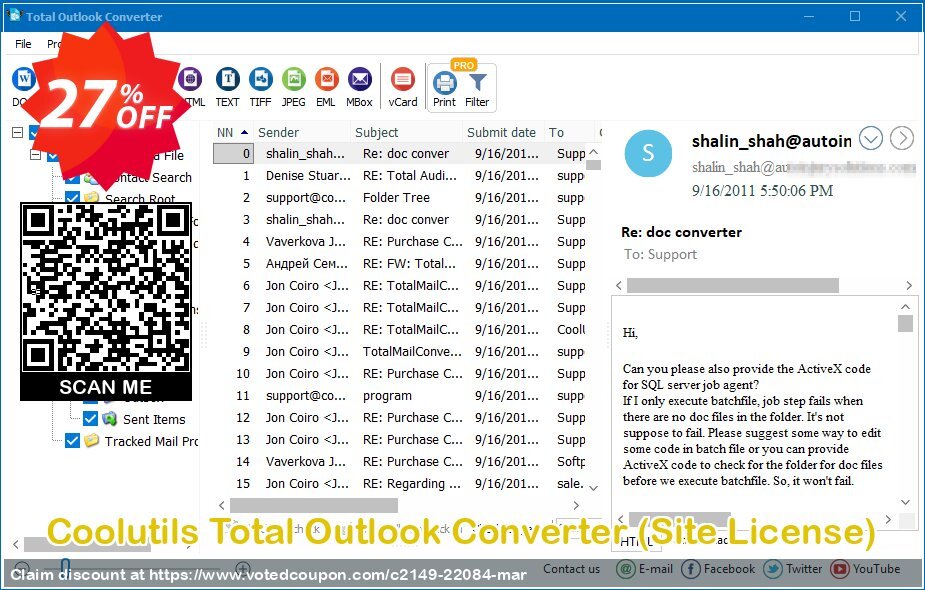 Coolutils Total Outlook Converter, Site Plan  Coupon Code Apr 2024, 27% OFF - VotedCoupon