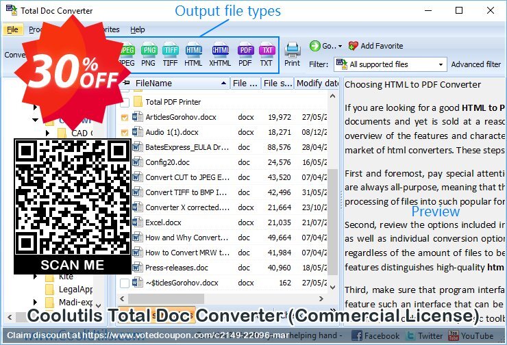 Coolutils Total Doc Converter, Commercial Plan  Coupon Code Apr 2024, 30% OFF - VotedCoupon