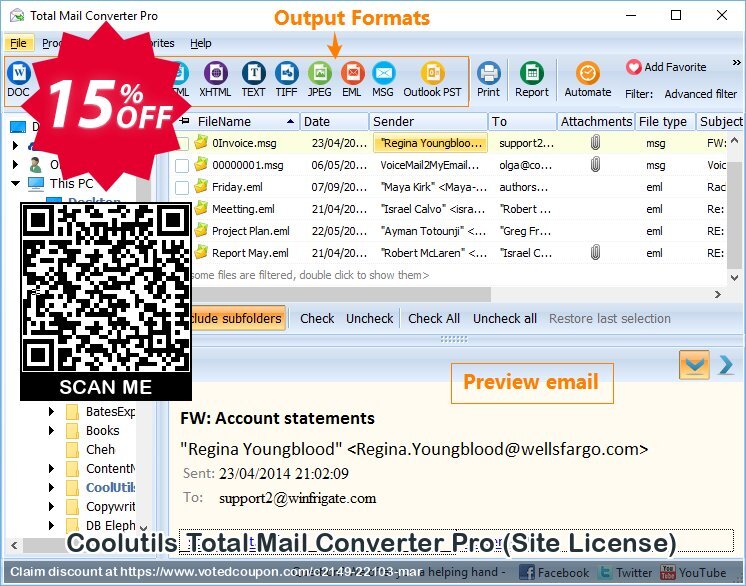 Coolutils Total Mail Converter Pro, Site Plan  Coupon, discount 15% OFF Coolutils Total Mail Converter Pro (Site License), verified. Promotion: Dreaded discounts code of Coolutils Total Mail Converter Pro (Site License), tested & approved