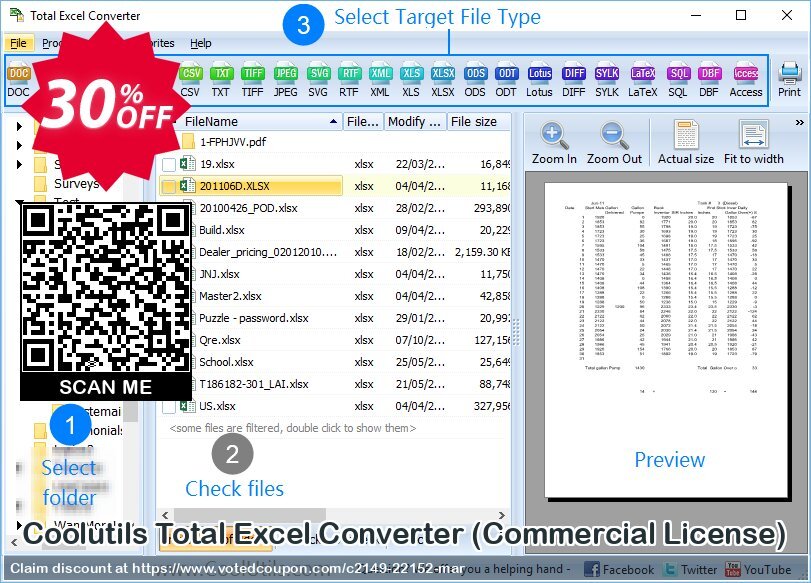 Coolutils Total Excel Converter, Commercial Plan  Coupon Code May 2024, 30% OFF - VotedCoupon