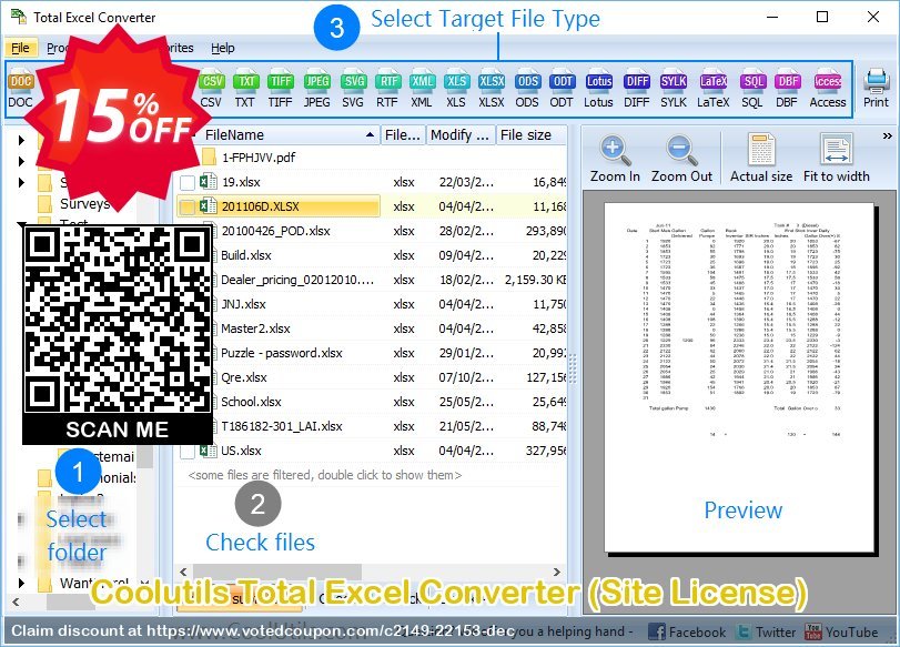 Coolutils Total Excel Converter, Site Plan  Coupon Code Oct 2023, 15% OFF - VotedCoupon