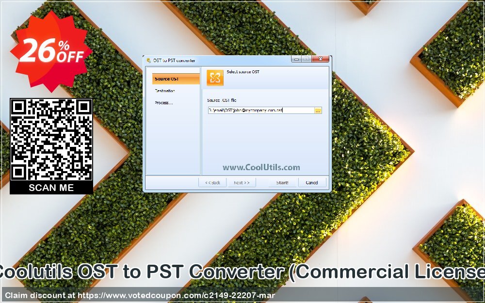 Coolutils OST to PST Converter, Commercial Plan  Coupon Code May 2024, 26% OFF - VotedCoupon