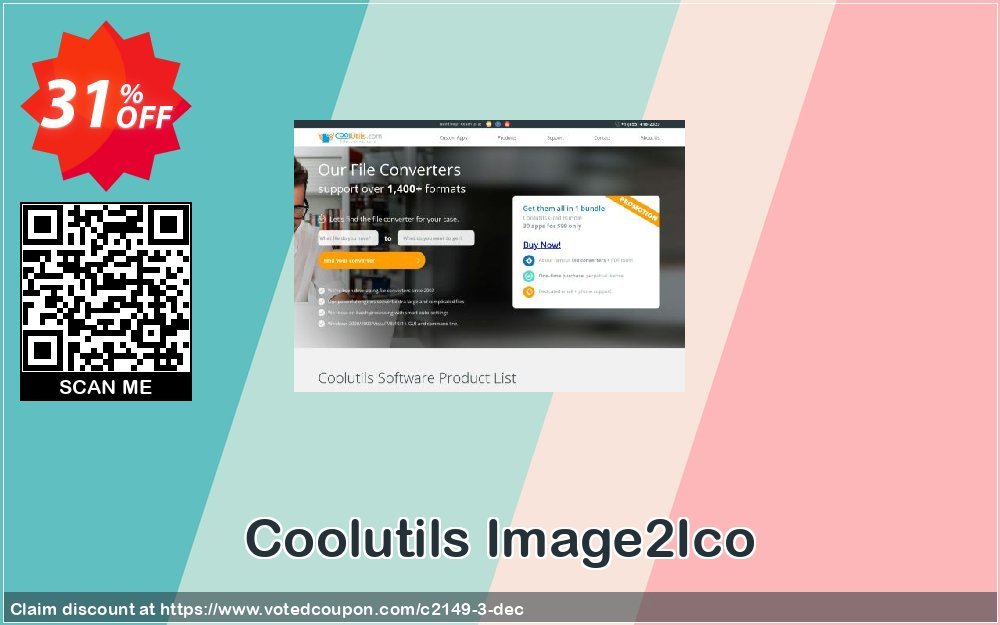 Coolutils Image2Ico Coupon, discount 30% OFF JoyceSoft. Promotion: 