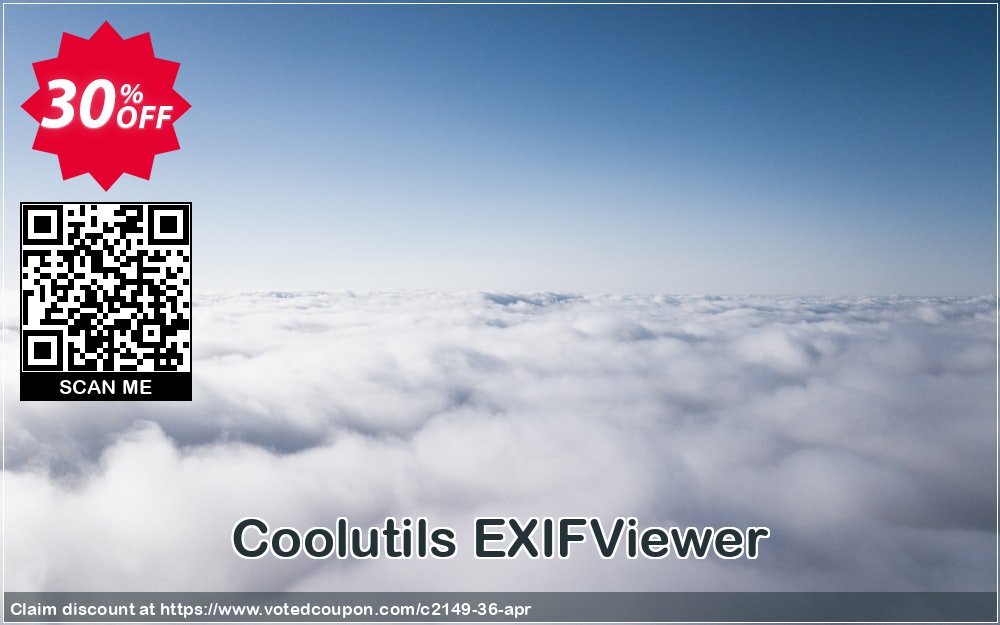 Coolutils EXIFViewer Coupon, discount 30% OFF JoyceSoft. Promotion: 30% OFF JoyceSoft