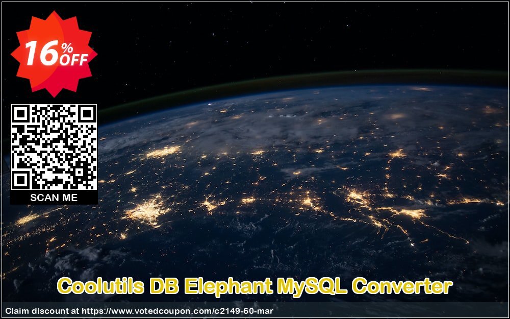 Coolutils DB Elephant MySQL Converter Coupon, discount 30% OFF JoyceSoft. Promotion: 