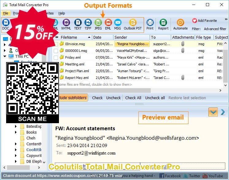 Coolutils Total Mail Converter Pro Coupon Code May 2024, 15% OFF - VotedCoupon