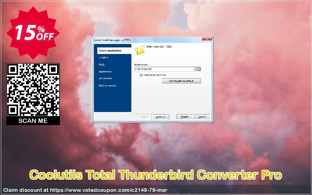 Coolutils Total Thunderbird Converter Pro Coupon, discount 30% OFF JoyceSoft. Promotion: 