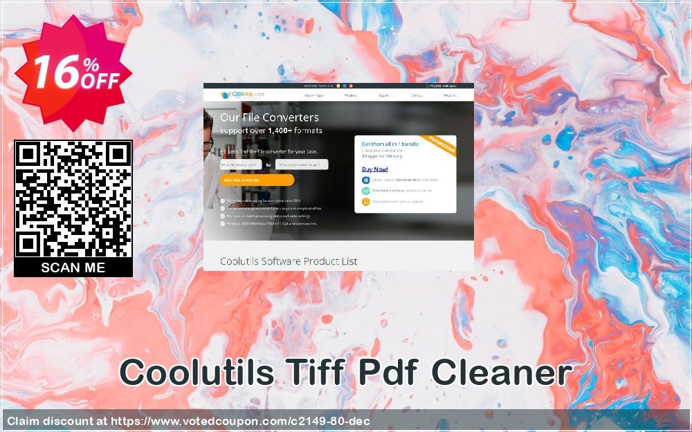 Coolutils Tiff Pdf Cleaner Coupon, discount 30% OFF JoyceSoft. Promotion: 