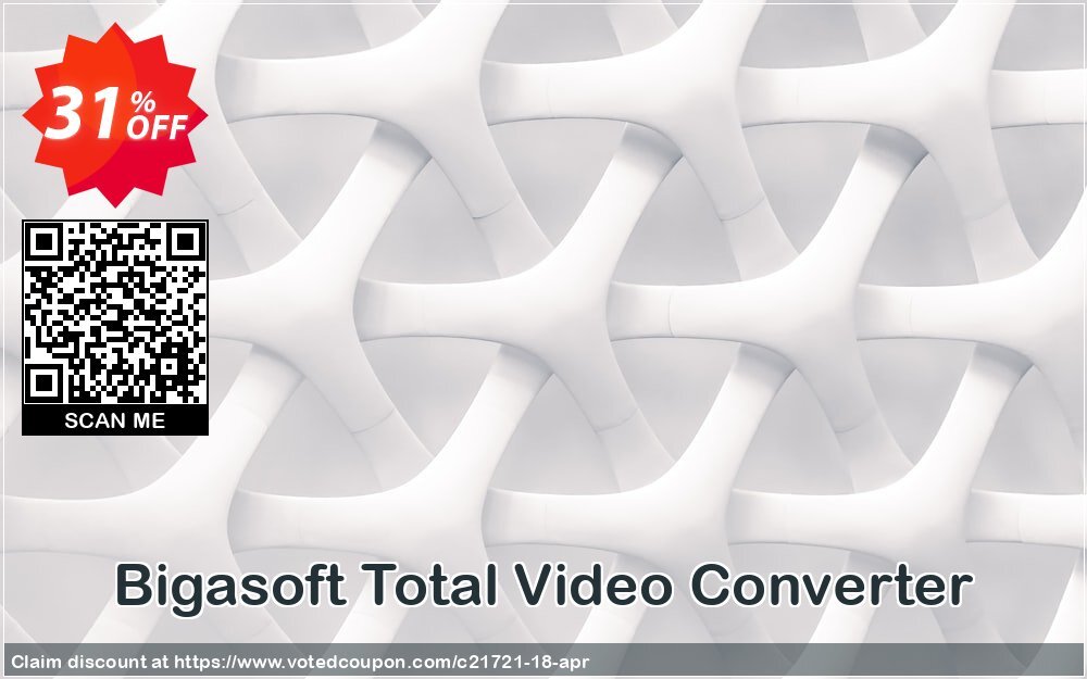 Bigasoft Total Video Converter voted-on promotion codes