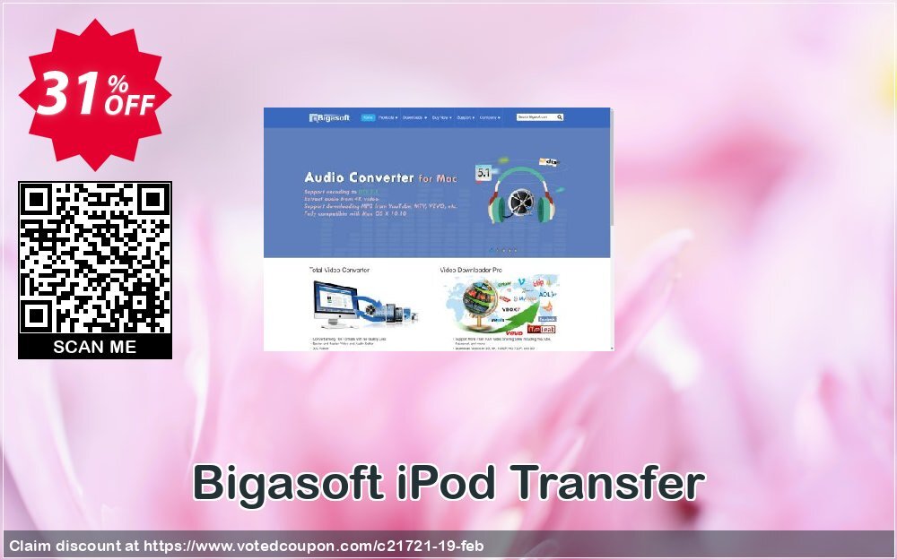 Bigasoft iPod Transfer Coupon Code Apr 2024, 31% OFF - VotedCoupon