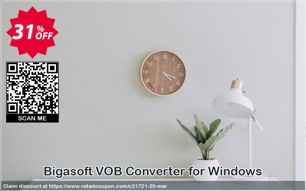 Bigasoft VOB Converter for WINDOWS Coupon, discount 1 year 30% OFF  coupon code. Promotion: 1 year 30% OFF Discount , Promo code