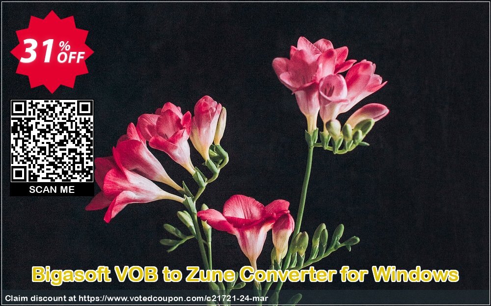 Bigasoft VOB to Zune Converter for WINDOWS Coupon Code Apr 2024, 31% OFF - VotedCoupon