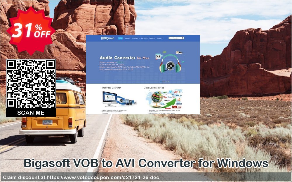 Bigasoft VOB to AVI Converter for WINDOWS Coupon, discount Bigasoft Coupon code,Discount , Promo code. Promotion: 1 year 30% OFF Discount , Promo code