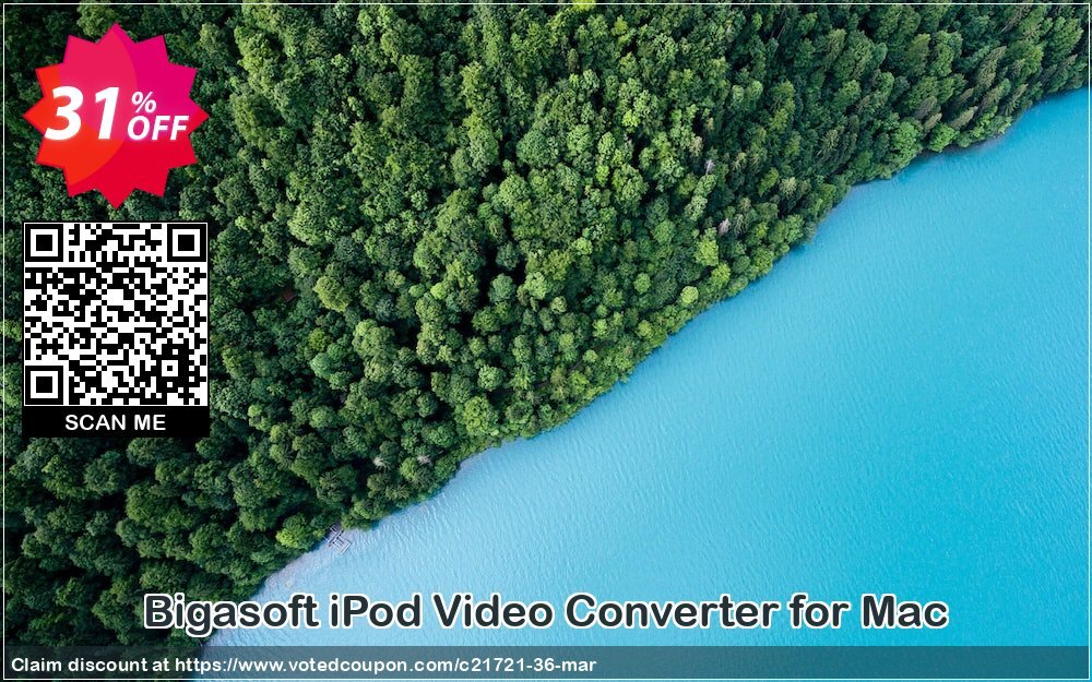 Bigasoft iPod Video Converter for MAC Coupon, discount 1 year 30% OFF discount program. Promotion: 1 year 30% OFF Discount , Promo code
