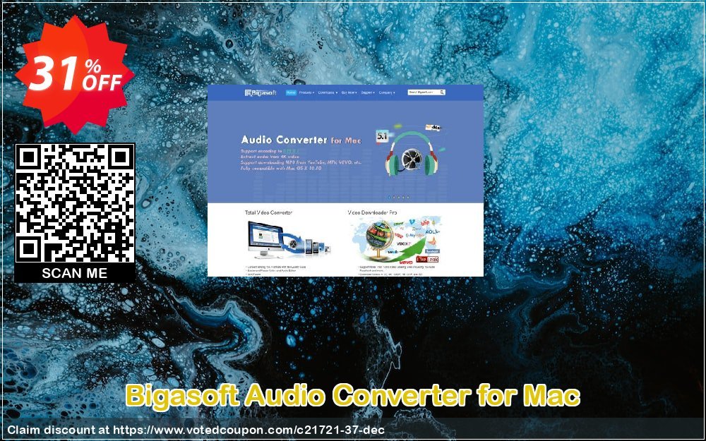 Bigasoft Audio Converter for MAC Coupon, discount Bigasoft Coupon code,Discount , Promo code. Promotion: 1 year 30% OFF Discount , Promo code