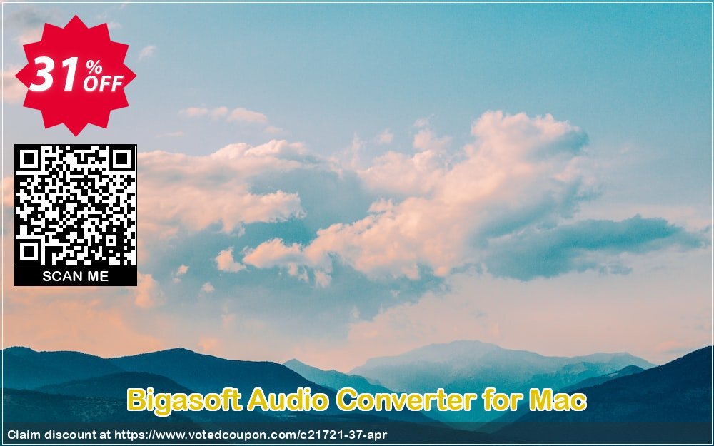 Bigasoft Audio Converter for MAC Coupon, discount Bigasoft Coupon code,Discount , Promo code. Promotion: 1 year 30% OFF Discount , Promo code