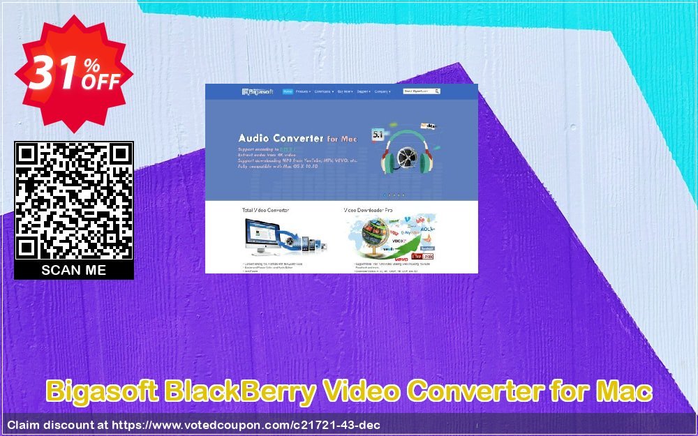 Bigasoft BlackBerry Video Converter for MAC Coupon Code Apr 2024, 31% OFF - VotedCoupon