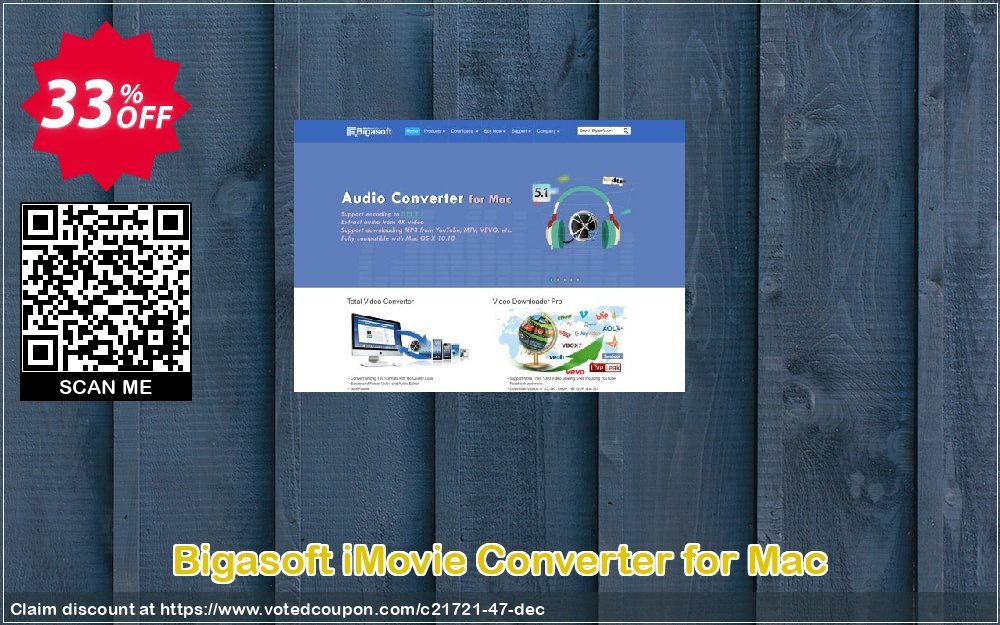 Bigasoft iMovie Converter for MAC Coupon, discount 1 year 30% OFF  coupon code. Promotion: 1 year 30% OFF Discount , Promo code