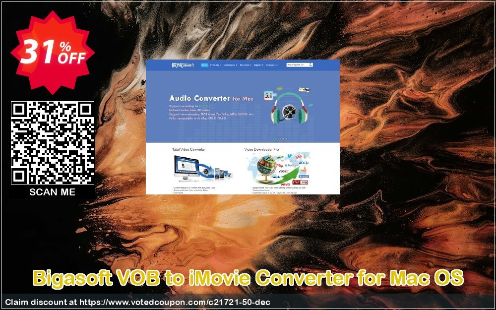 Bigasoft VOB to iMovie Converter for MAC OS Coupon Code Apr 2024, 31% OFF - VotedCoupon