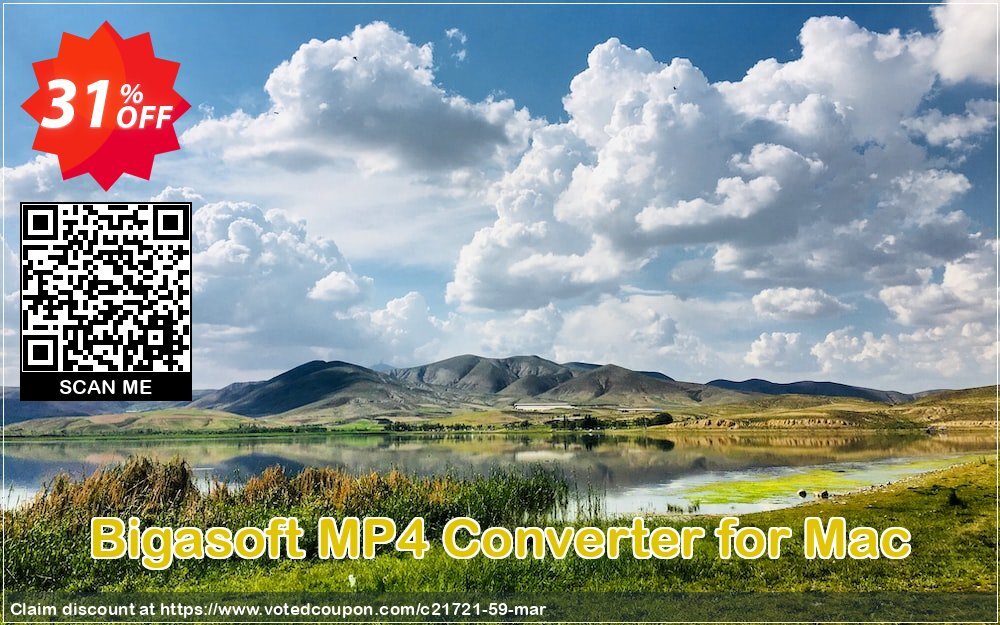 Bigasoft MP4 Converter for MAC Coupon, discount Bigasoft Coupon code,Discount , Promo code. Promotion: 1 year 30% OFF Discount , Promo code