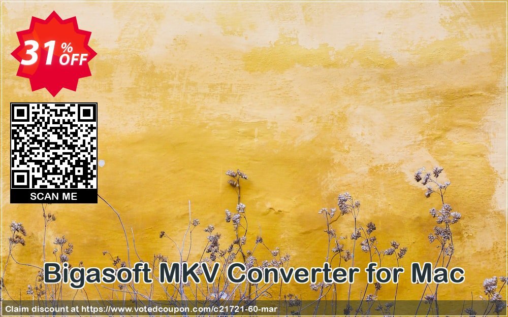 Bigasoft MKV Converter for MAC Coupon, discount Bigasoft Coupon code,Discount , Promo code. Promotion: 1 year 30% OFF Discount , Promo code