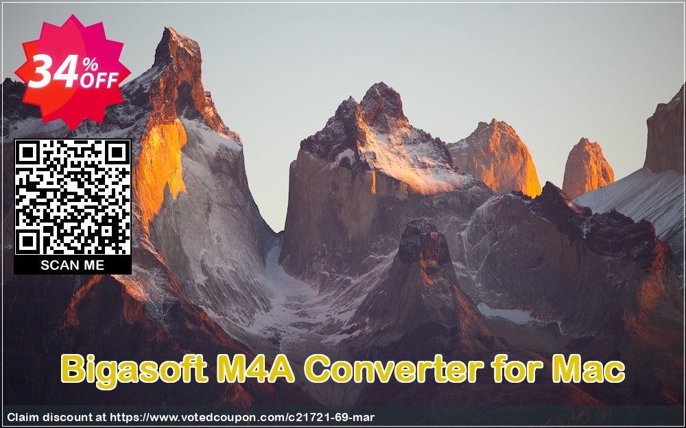 Bigasoft M4A Converter for MAC Coupon, discount Bigasoft Coupon code,Discount , Promo code. Promotion: 1 year 30% OFF Discount , Promo code