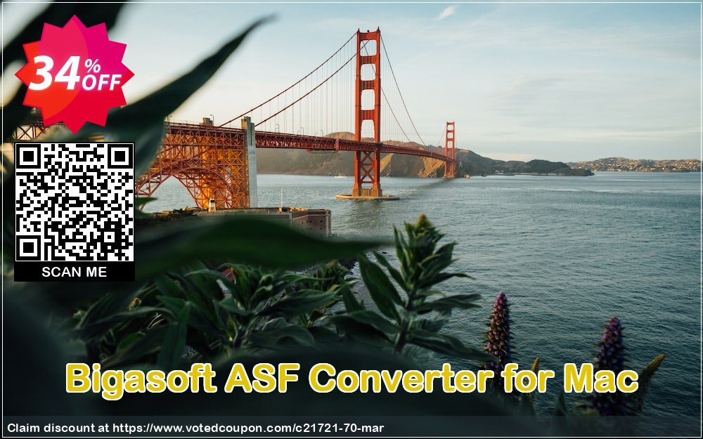 Bigasoft ASF Converter for MAC Coupon, discount 1 year 30% OFF  coupon code. Promotion: 1 year 30% OFF Discount , Promo code