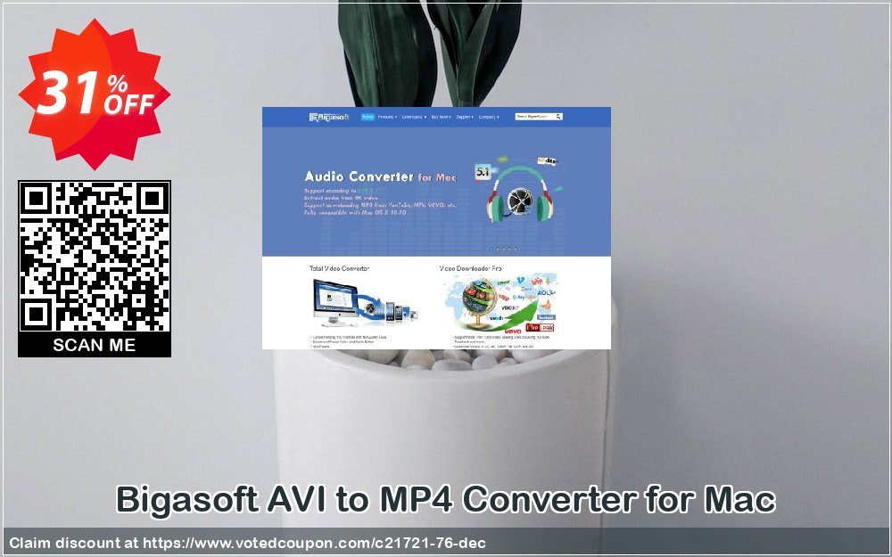 Bigasoft AVI to MP4 Converter for MAC Coupon Code Apr 2024, 31% OFF - VotedCoupon