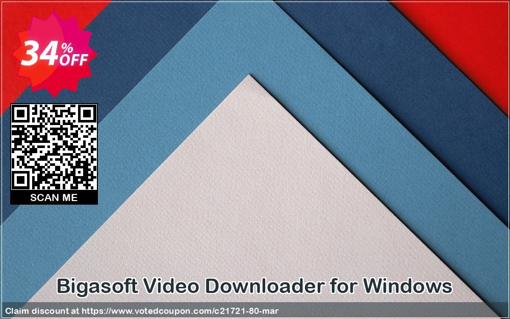 Bigasoft Video Downloader for WINDOWS Coupon, discount Bigasoft Coupon code,Discount , Promo code. Promotion: 1 year 30% OFF Discount , Promo code