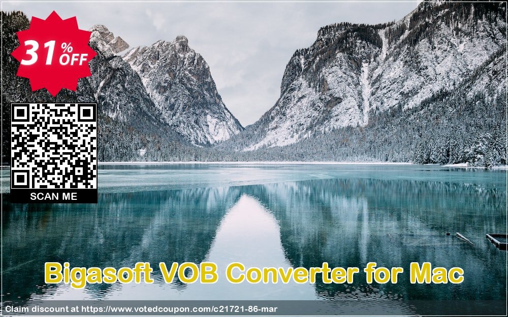 Bigasoft VOB Converter for MAC Coupon, discount Bigasoft Coupon code,Discount , Promo code. Promotion: 1 year 30% OFF Discount , Promo code