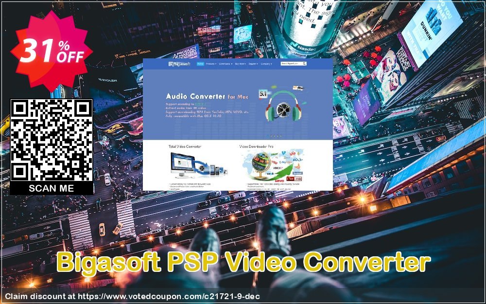 Bigasoft PSP Video Converter Coupon, discount Bigasoft Coupon code,Discount , Promo code. Promotion: 1 year 30% OFF Discount , Promo code