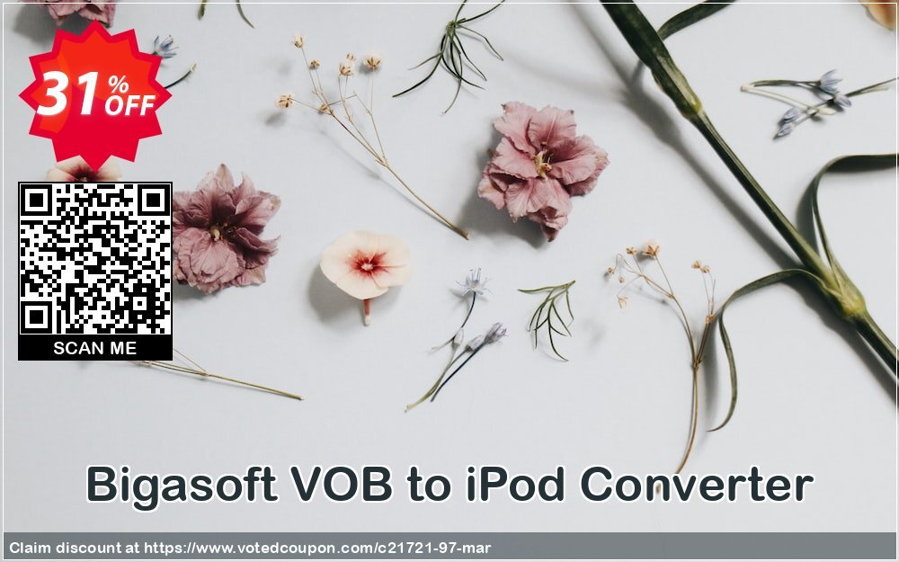 Bigasoft VOB to iPod Converter Coupon Code Apr 2024, 31% OFF - VotedCoupon