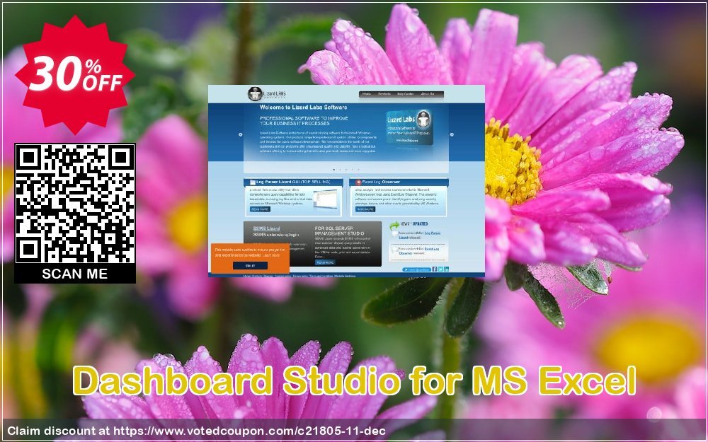 Dashboard Studio for MS Excel Coupon, discount 30% affiliates discount. Promotion: 