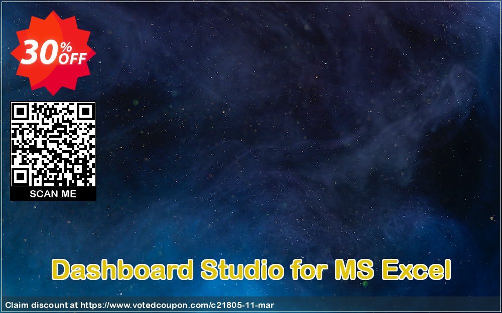 Dashboard Studio for MS Excel Coupon Code May 2024, 30% OFF - VotedCoupon