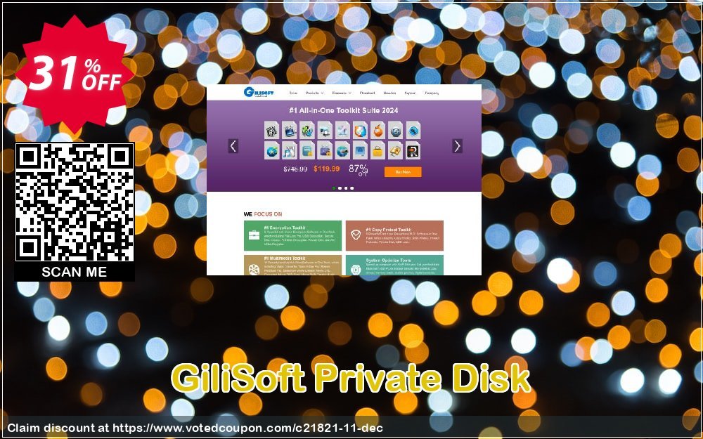 GiliSoft Private Disk Coupon, discount Gilisoft Private Disk  - 1 PC / Liftetime free update awful deals code 2023. Promotion: 